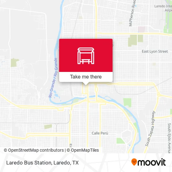 Laredo Bus Station map