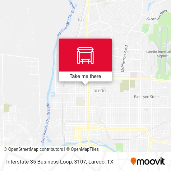 Interstate 35 Business Loop, 3107 map