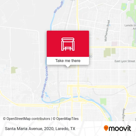Mapa de Santa Maria Avenue, 2020
