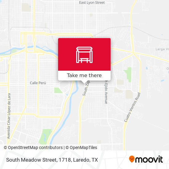 South Meadow Street, 1718 map