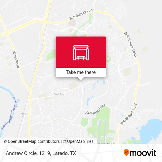 Andrew Circle, 1219 map