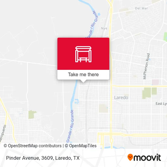 Mapa de Pinder Avenue, 3609