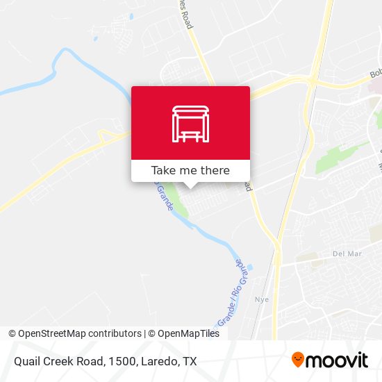 Quail Creek Road, 1500 map