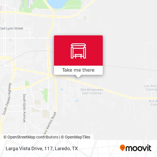 Larga Vista Drive, 117 map