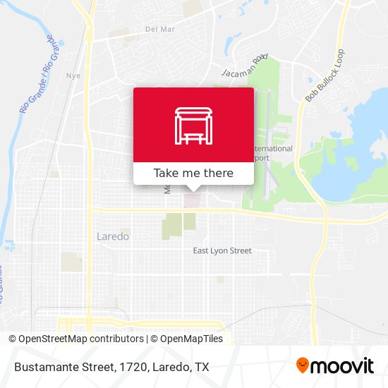 Bustamante Street, 1720 map