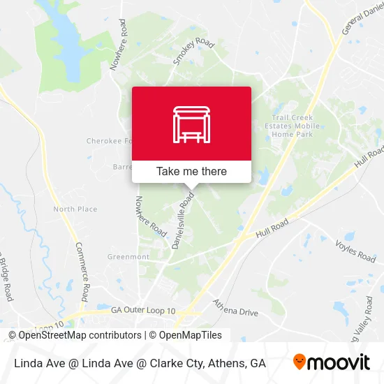 Mapa de Linda Ave @ Linda Ave @ Clarke Cty