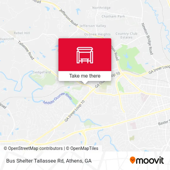Mapa de Bus Shelter Tallassee Rd
