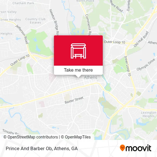 Prince And Barber Ob map