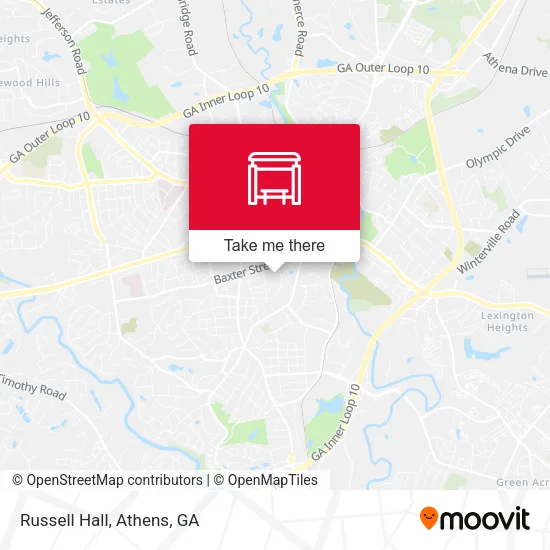 Mapa de Russell Hall
