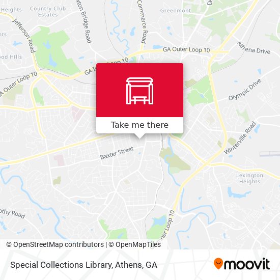 Special Collections Library map