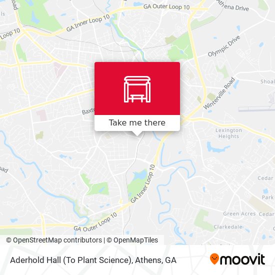 Aderhold Hall (To Plant Science) map