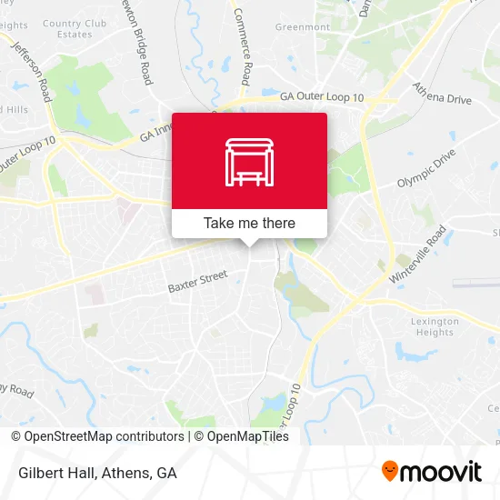 Mapa de Gilbert Hall