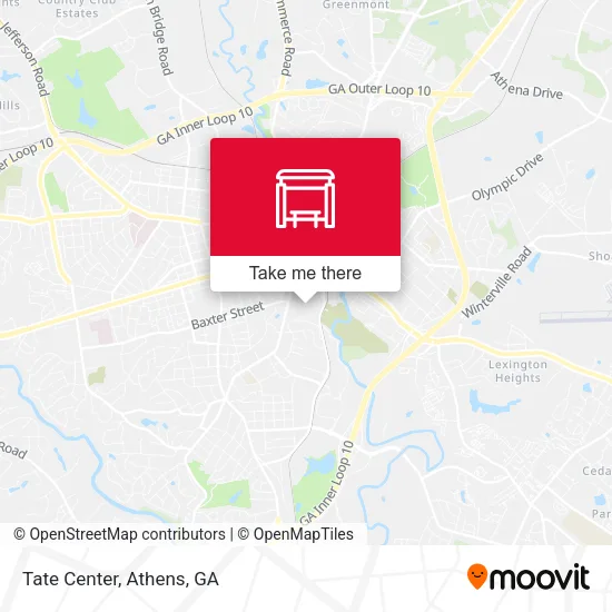 Mapa de Tate Center