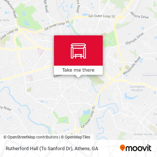 Rutherford Hall (To Sanford Dr) map