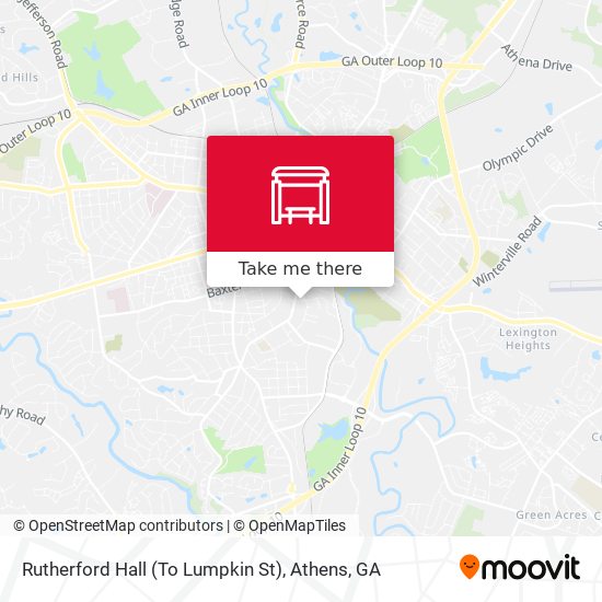 Rutherford Hall (To Lumpkin St) map