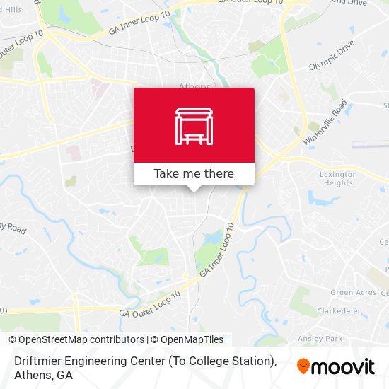 Mapa de Driftmier Engineering Center (To College Station)