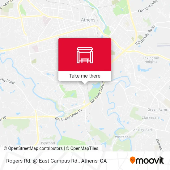 Mapa de Rogers Rd. @ East Campus Rd.