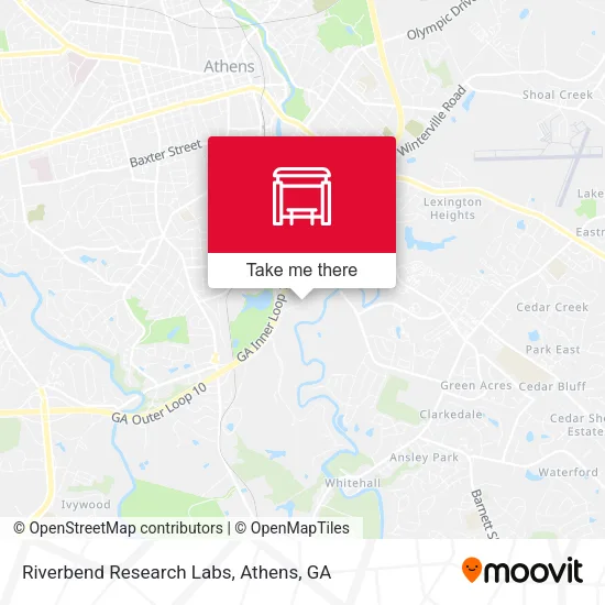 Riverbend Research Labs map