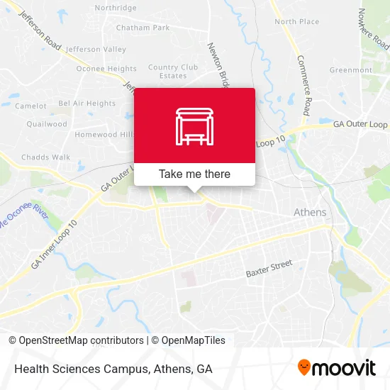 Mapa de Health Sciences Campus