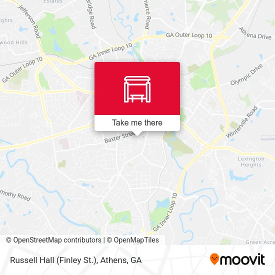 Mapa de Russell Hall (Finley St.)