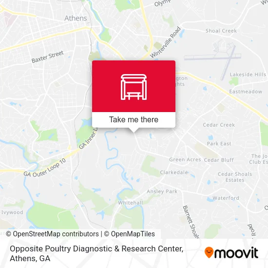 Mapa de Opposite Poultry Diagnostic & Research Center