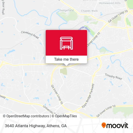 3640 Atlanta Highway map