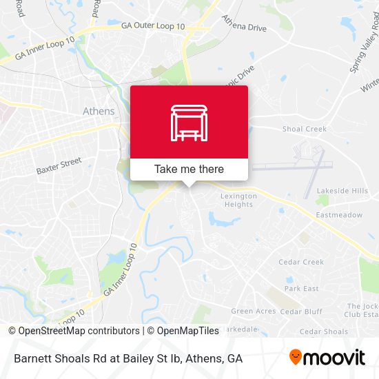 Barnett Shoals Rd at Bailey St Ib map