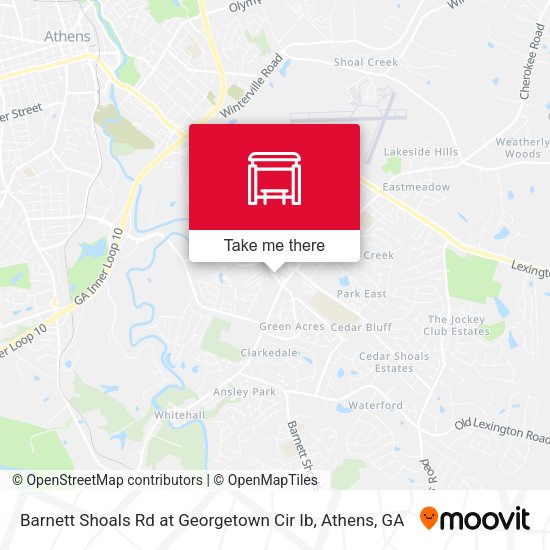 Barnett Shoals Rd at Georgetown Cir Ib map