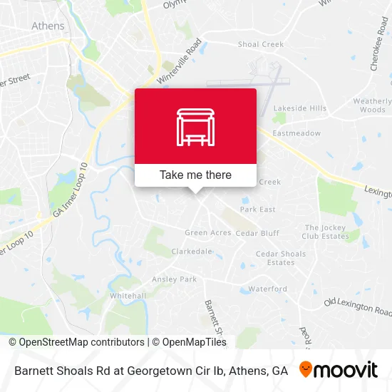 Mapa de Barnett Shoals Rd at Georgetown Cir Ib