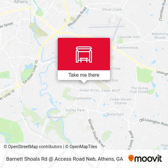 Mapa de Barnett Shoals Rd @ Access Road Neb