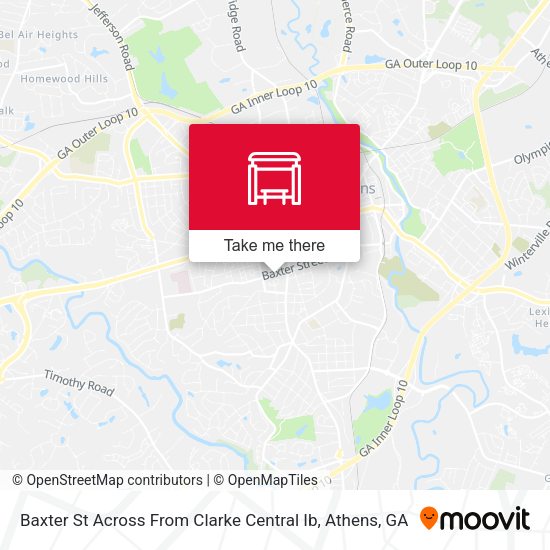 Mapa de Baxter St Across From Clarke Central Ib