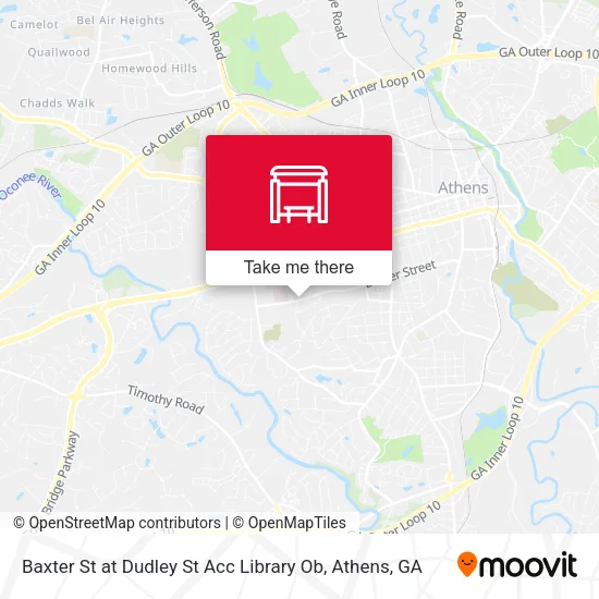 Mapa de Baxter St at Dudley St Acc Library Ob