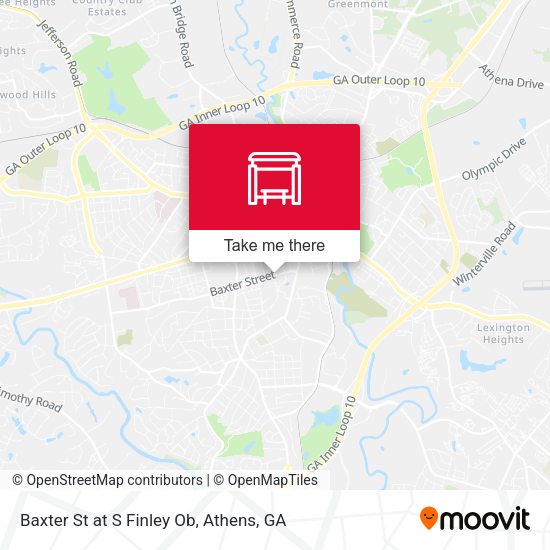 Baxter St at S Finley Ob map