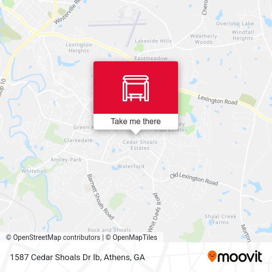 1587 Cedar Shoals Dr Ib map