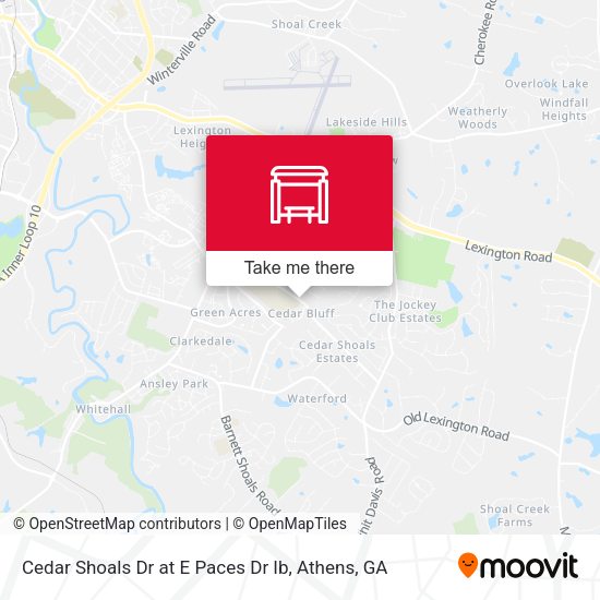 Mapa de Cedar Shoals Dr at E Paces Dr Ib