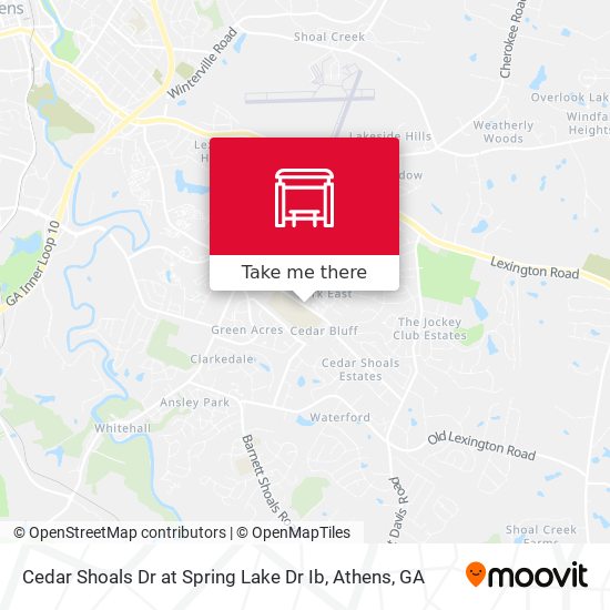 Mapa de Cedar Shoals Dr at Spring Lake Dr Ib