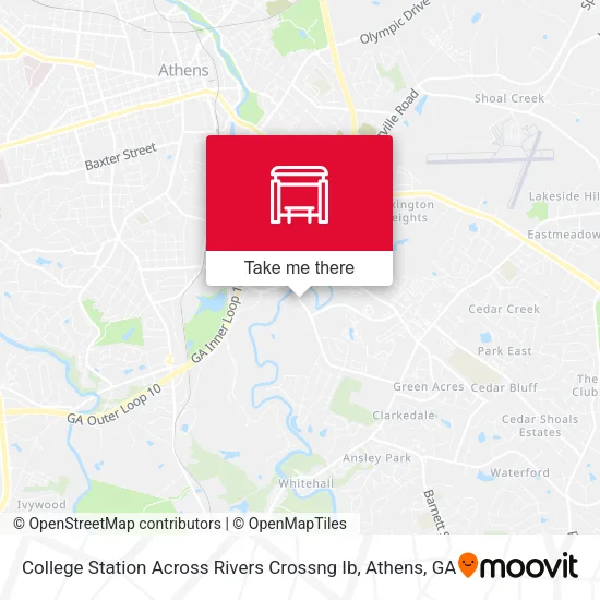 Mapa de College Station Across Rivers Crossng Ib