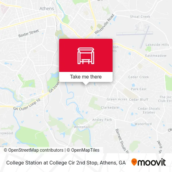 Mapa de College Station at College Cir 2nd Stop