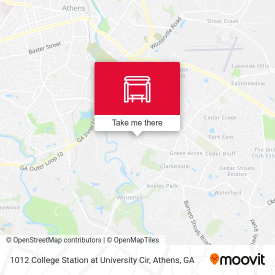 Mapa de 1012 College Station at University Cir