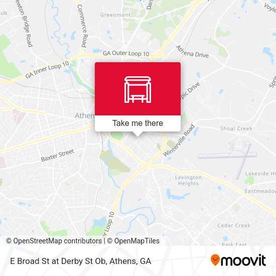 Mapa de E Broad St at Derby St Ob