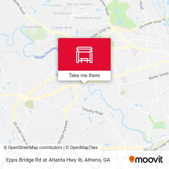 Mapa de Epps Bridge Rd at Atlanta Hwy Ib