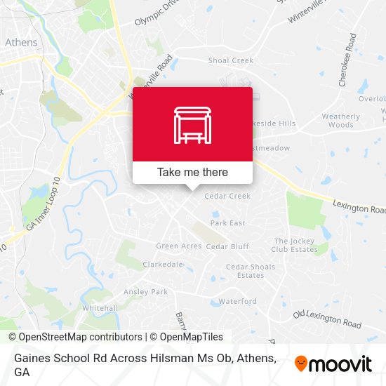 Mapa de Gaines School Rd Across Hilsman Ms Ob