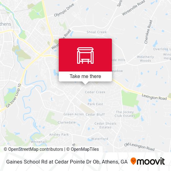 Mapa de Gaines School Rd at Cedar Pointe Dr Ob