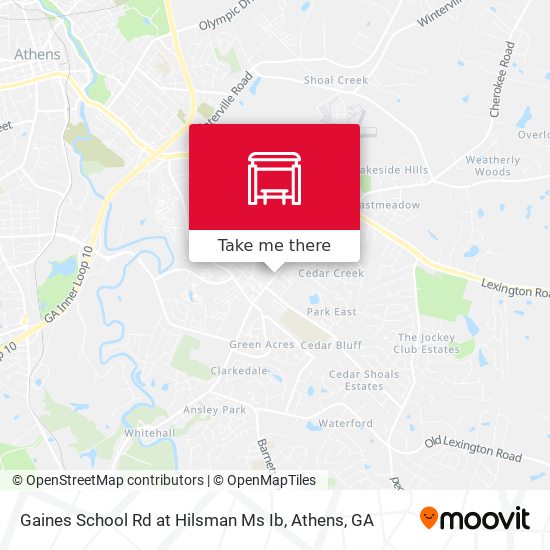 Gaines School Rd at Hilsman Ms Ib map