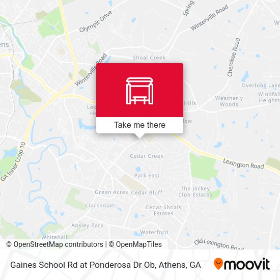 Mapa de Gaines School Rd at Ponderosa Dr Ob