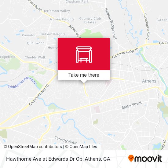 Hawthorne Ave at Edwards Dr Ob map