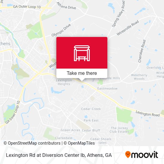 Lexington Rd at Diversion Center Ib map