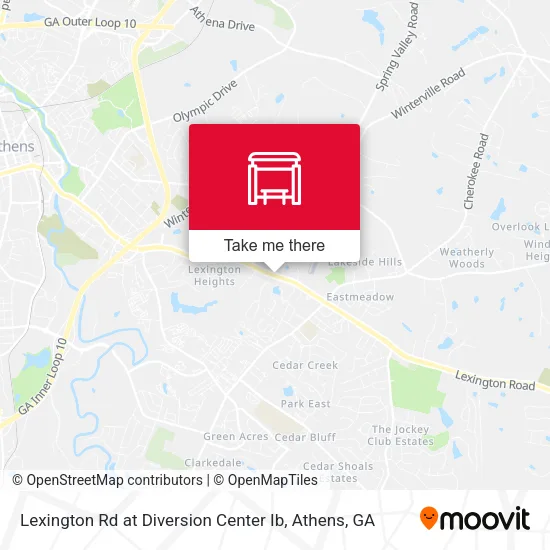 Mapa de Lexington Rd at Diversion Center Ib