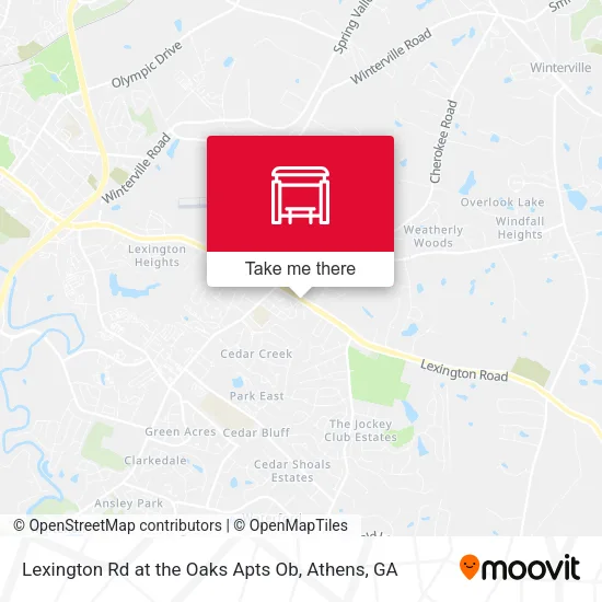 Lexington Rd at the Oaks Apts Ob map