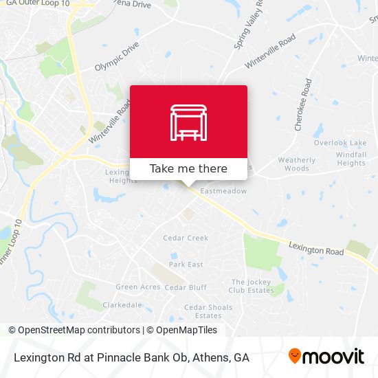 Mapa de Lexington Rd at Pinnacle Bank Ob